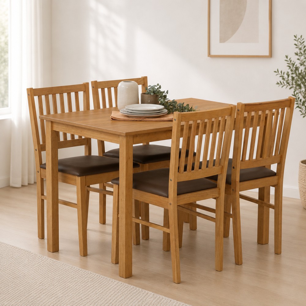 RUNE Dining Table and 4 Chairs - JIJI.SG