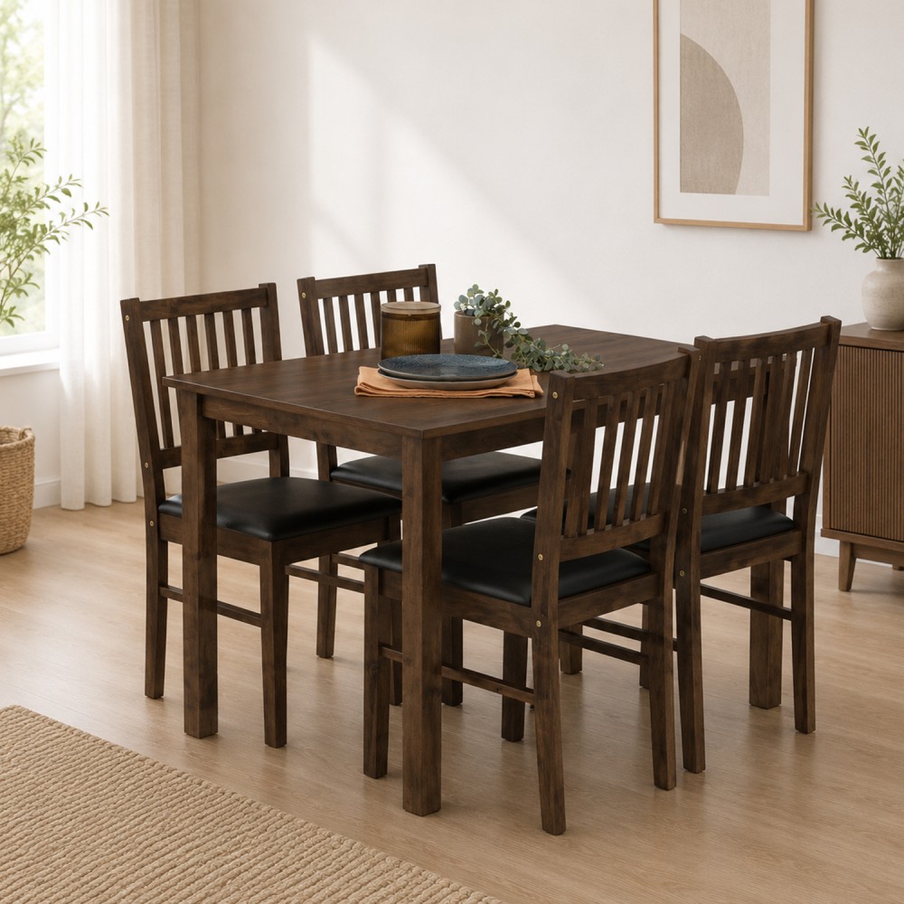 RUNE Dining Table and 4 Chairs - JIJI.SG