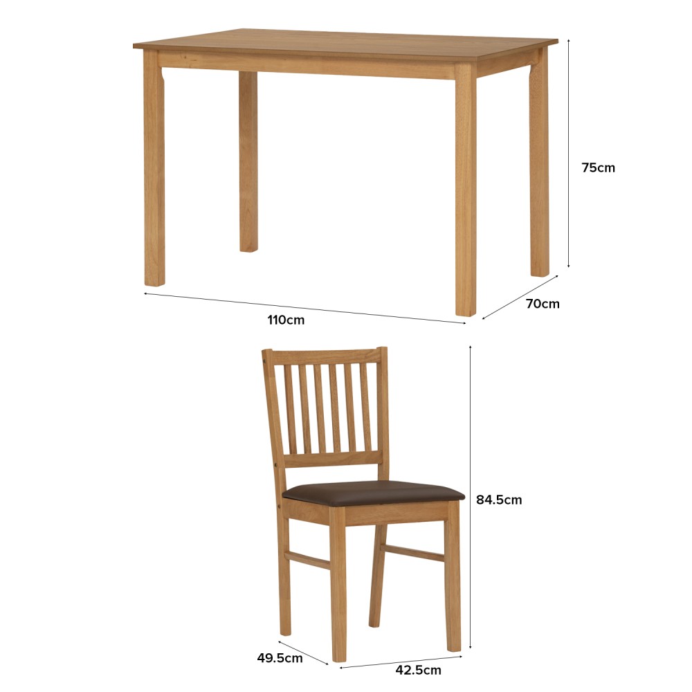 RUNE Dining Table and 4 Chairs - JIJI.SG