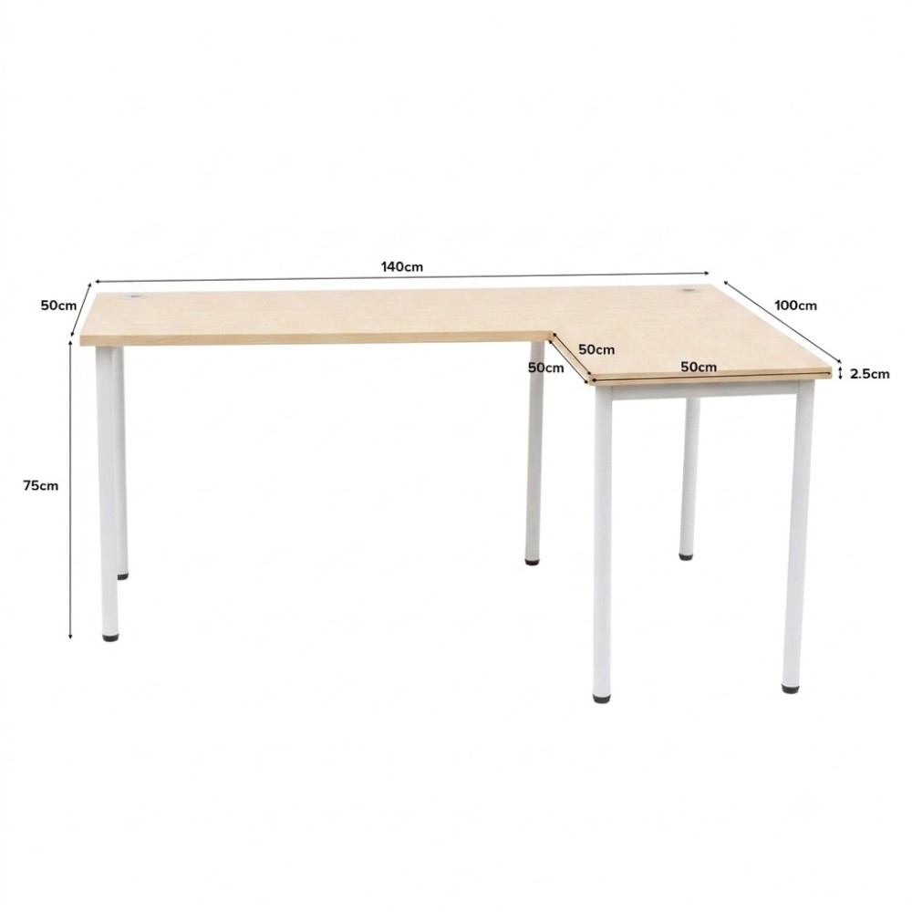 RAHEL L-Shaped Corner Desk - JIJI.SG