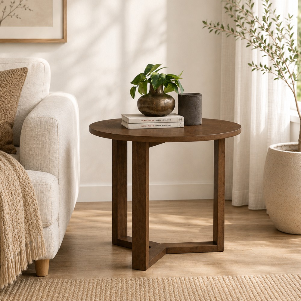 ELARA Round Side Table - JIJI.SG