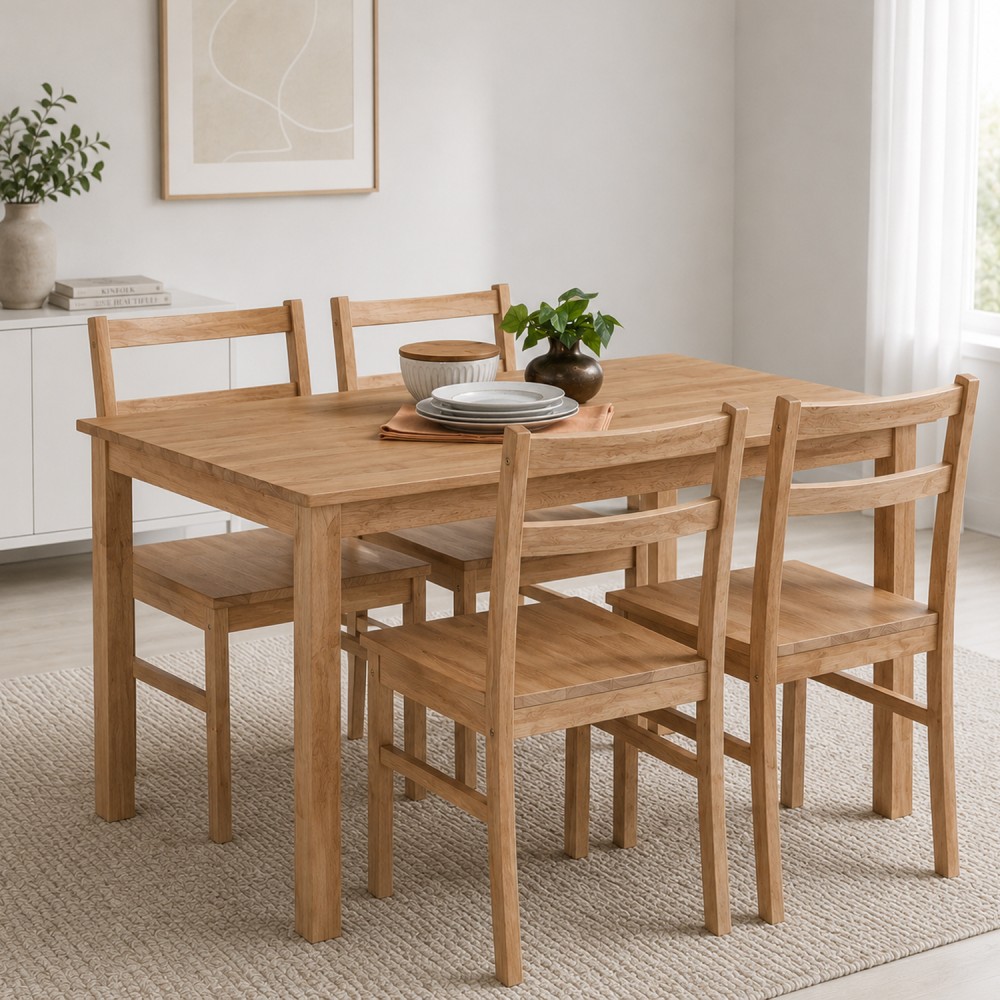 RIVAH Dining Table and 4 Chairs - JIJI.SG