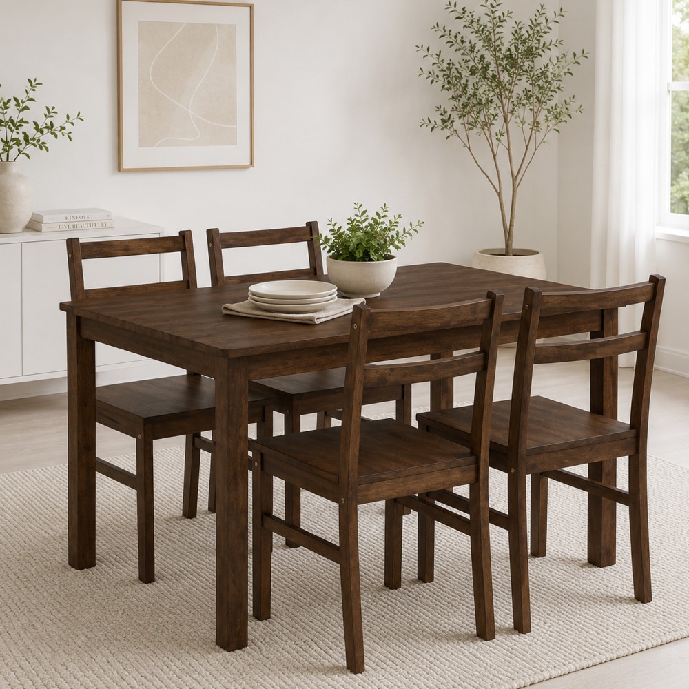 RIVAH Dining Table and 4 Chairs - JIJI.SG