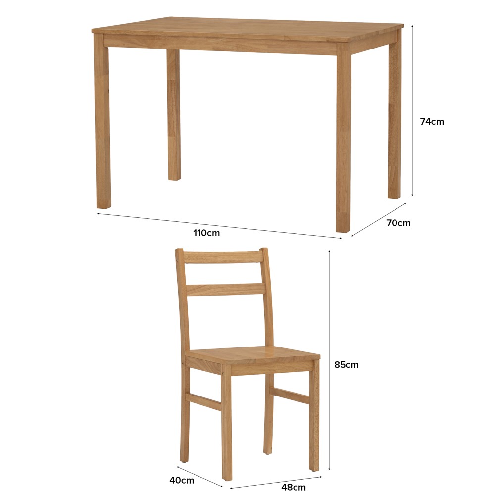 RIVAH Dining Table and 4 Chairs - JIJI.SG