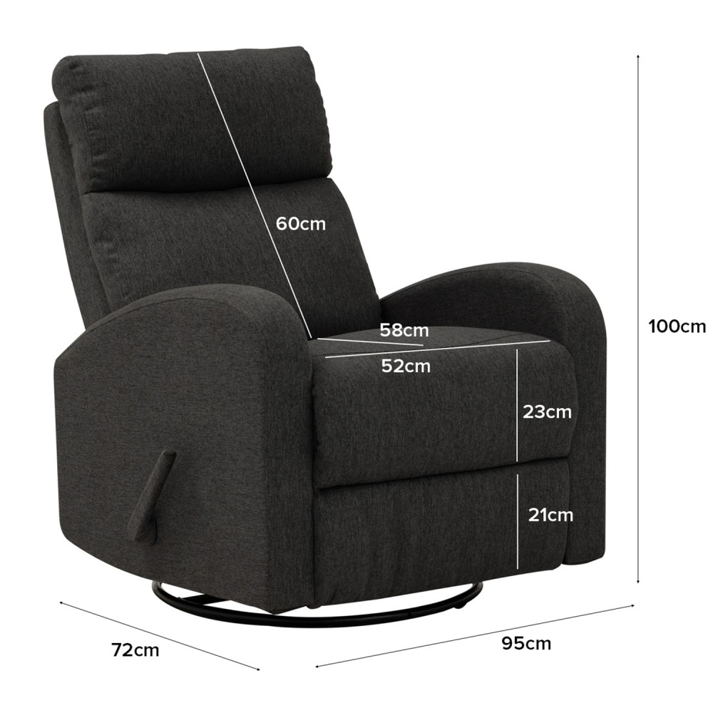 JAECCO Recliner Sofa with Swivel - JIJI.SG