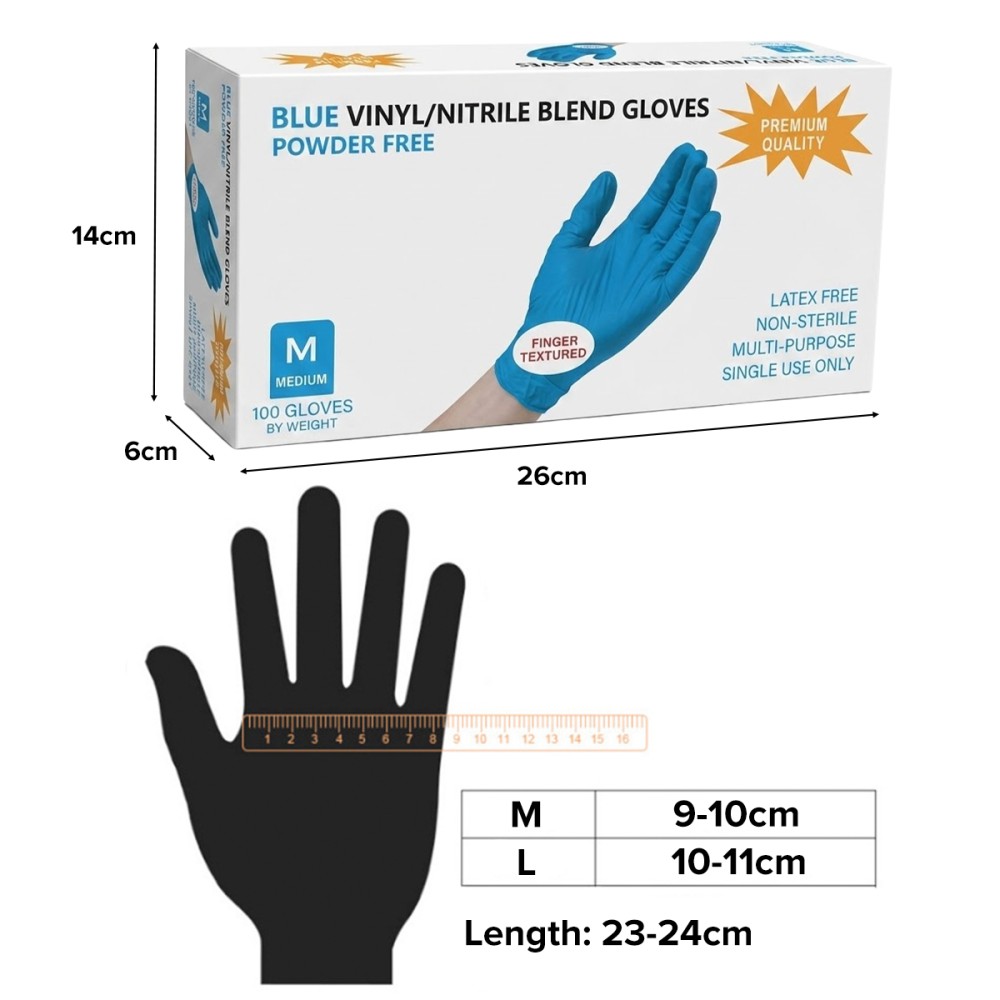 ANJA Disposable Nitrile Vinyl Gloves - JIJI.SG