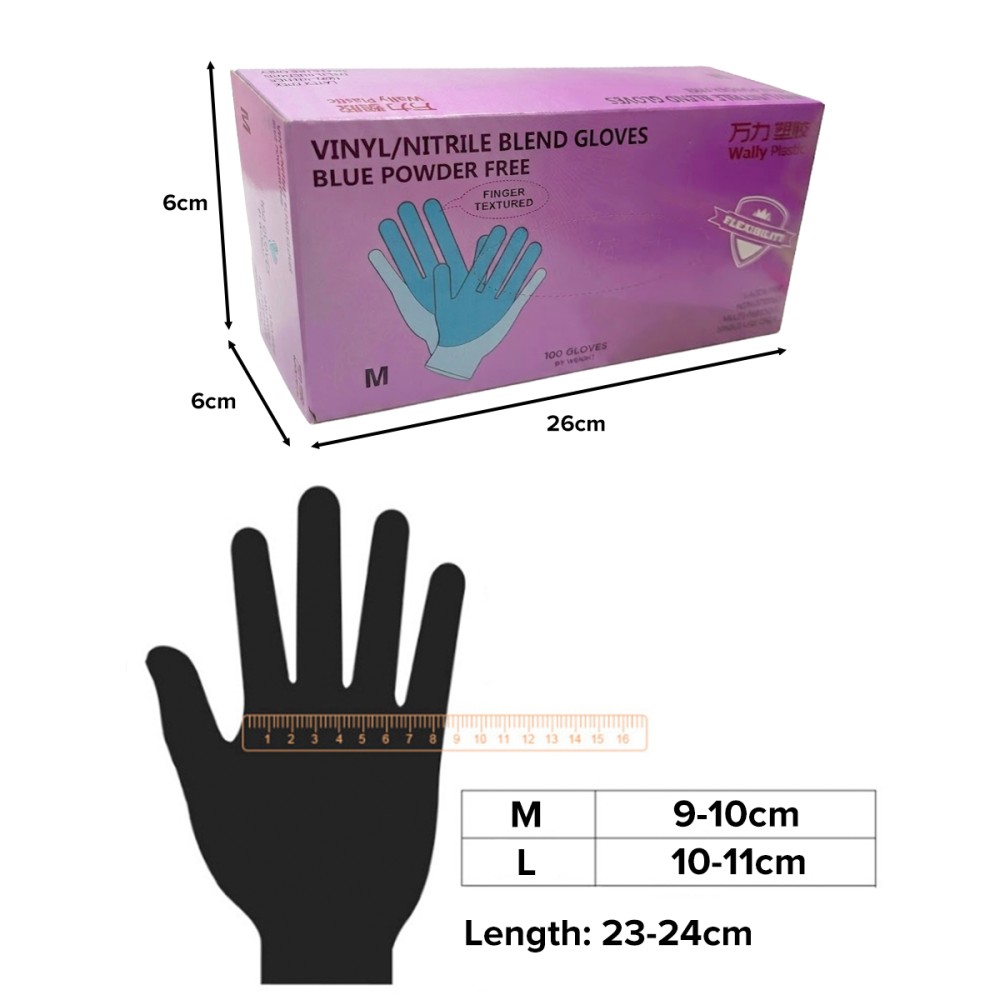 ANJA Disposable Nitrile Vinyl Gloves - JIJI.SG