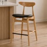 TERLYN Bar Stool with Backrest - JIJI.SG