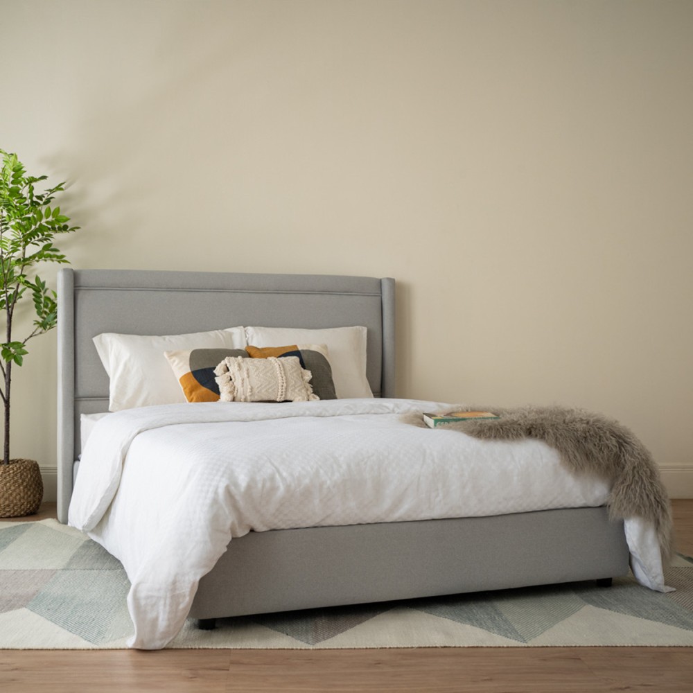 LILAH Upholstered Bed Frame - JIJI.SG