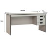 EDWARD Desk with 3 Drawers - JIJI.SG