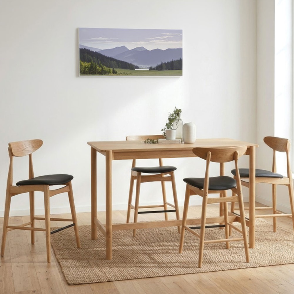 TERLYN Bar Stool with Backrest - JIJI.SG
