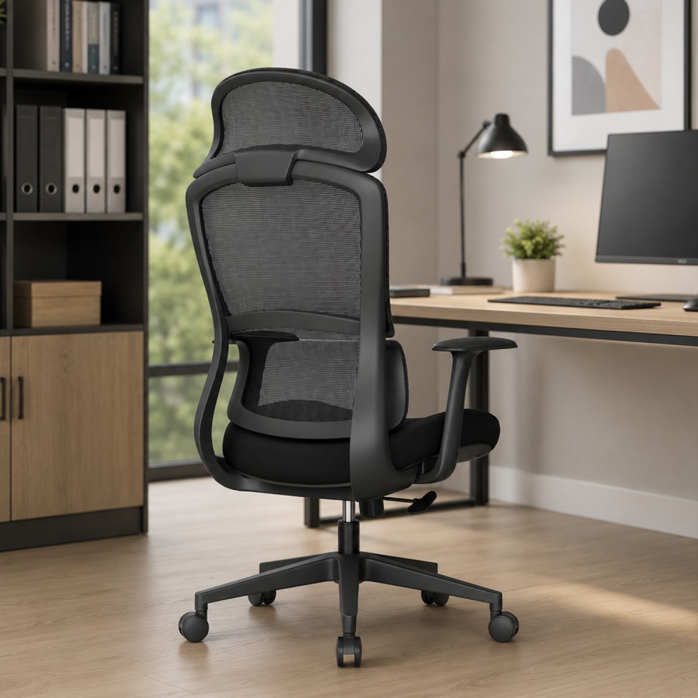 FLORIAN Office Chair with Headrest - JIJI.SG