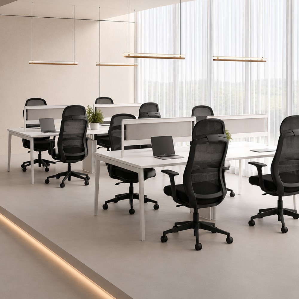 FLORIAN Office Chair with Headrest - JIJI.SG