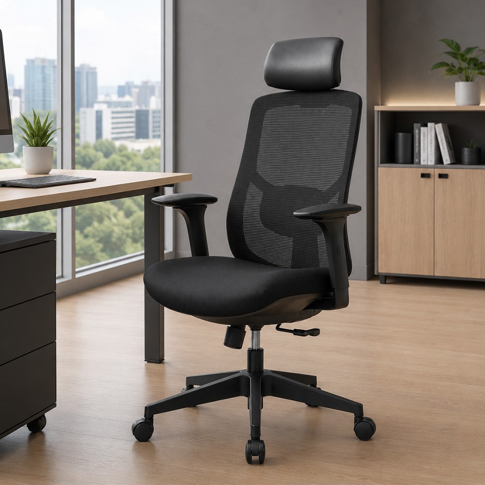 ARIA Office Chair with Headrest - JIJI.SG