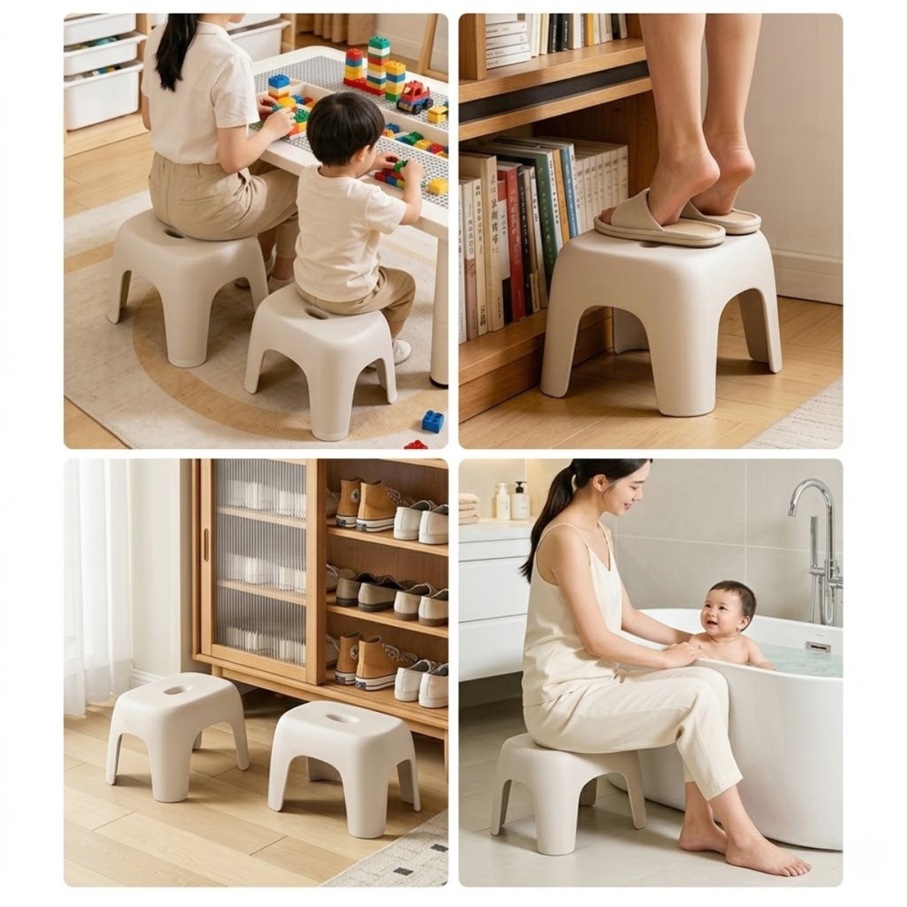 VANDI Plastic Low Anti-Skid Stool - JIJI.SG