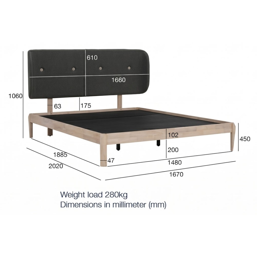 HAJI Bed Frame - JIJI.SG