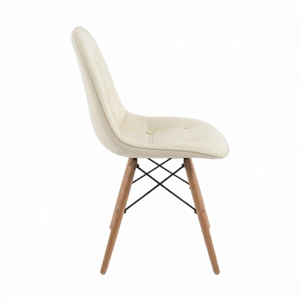 EAMES Cushioned Replica Chair, Leather - JIJI.SG