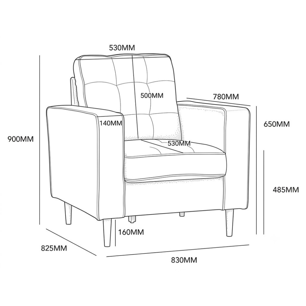 VENTO Armchair - JIJI.SG