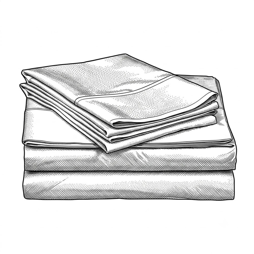 Cotton-Flat Non-Fitted Sheet - JIJI.SG