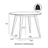 PLATON Round Dining Table - JIJI.SG