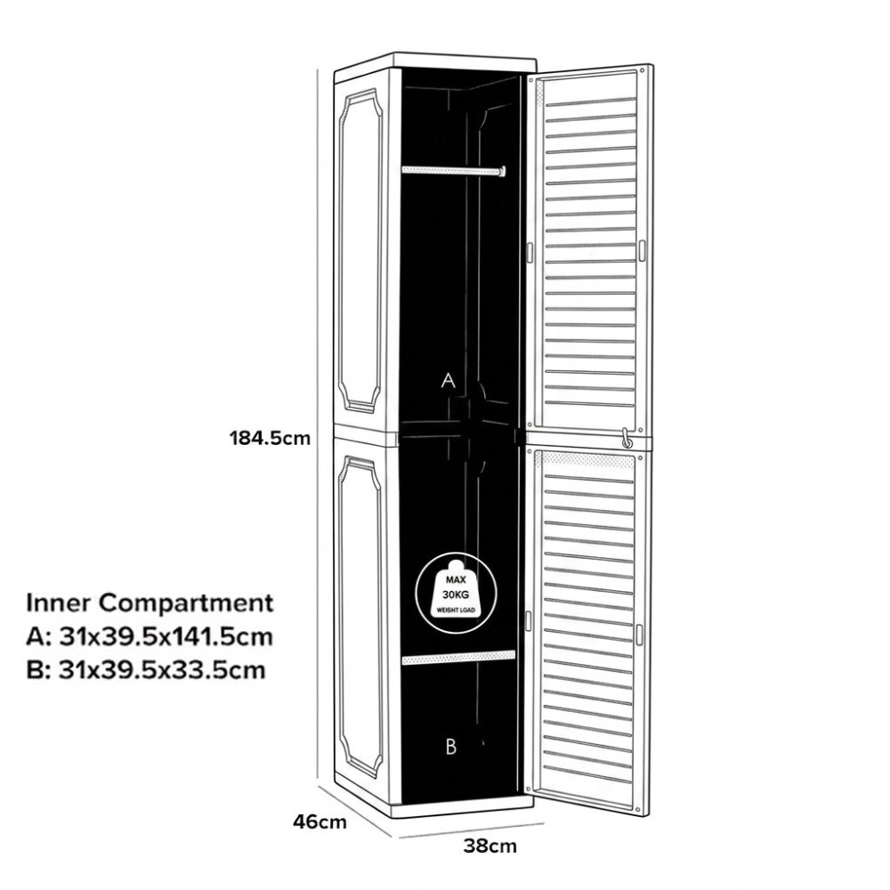 OPTIMUS PVC Cabinet Locker - JIJI.SG