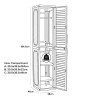 OPTIMUS PVC Slim Wardrobe Cabinet Locker - JIJI.SG