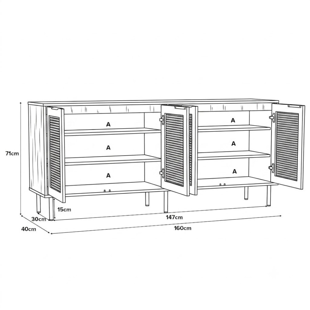 DALLAS Sideboard - JIJI.SG