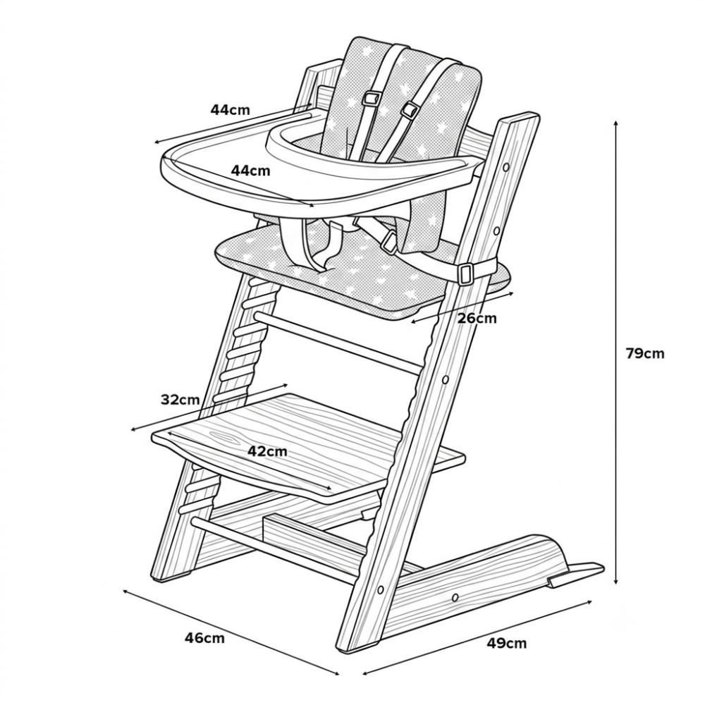 ZLATA Baby High Chair Accessories Set - JIJI.SG