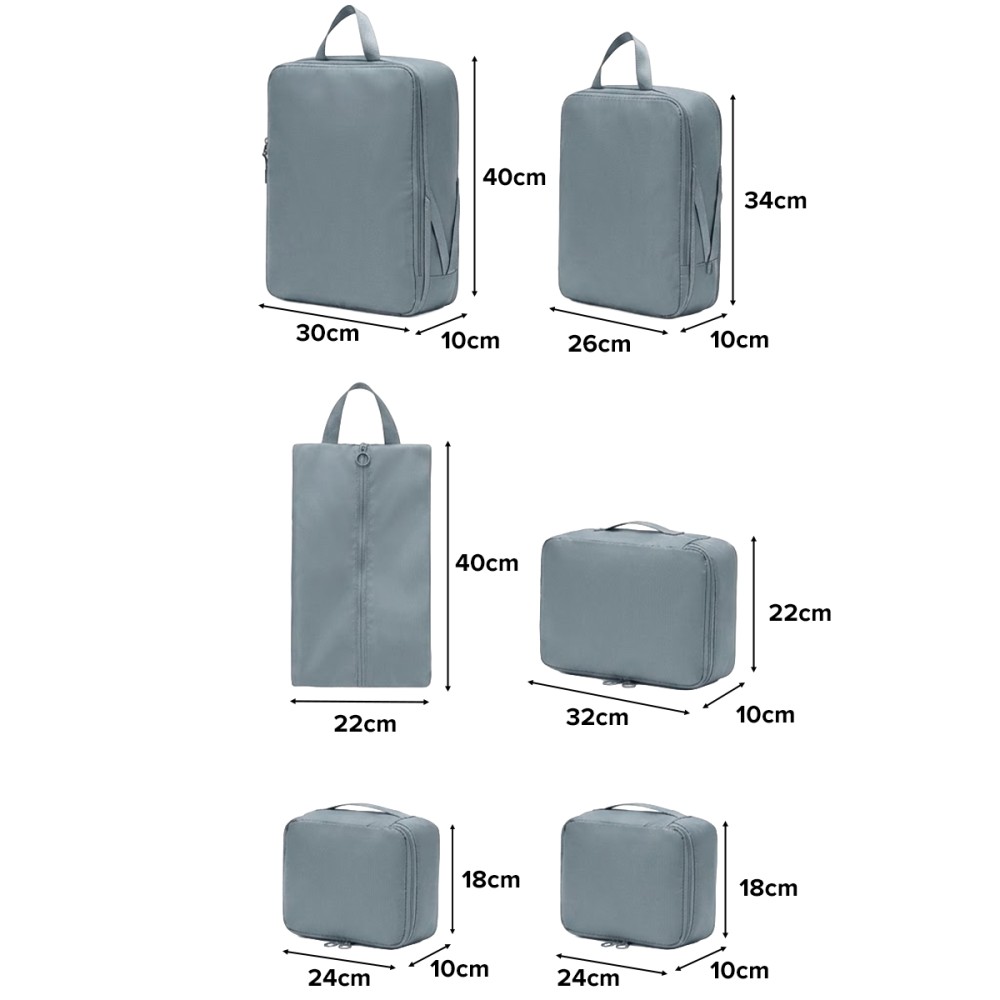 MIVLA 6 Pc Set Luggage Packing Cubes Organizer - JIJI.SG