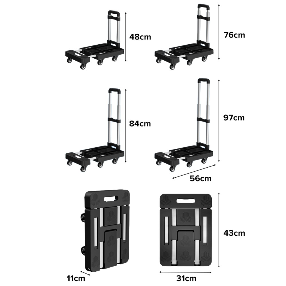 BELTRAN Extandable Foldable Flatbed Trolley - JIJI.SG