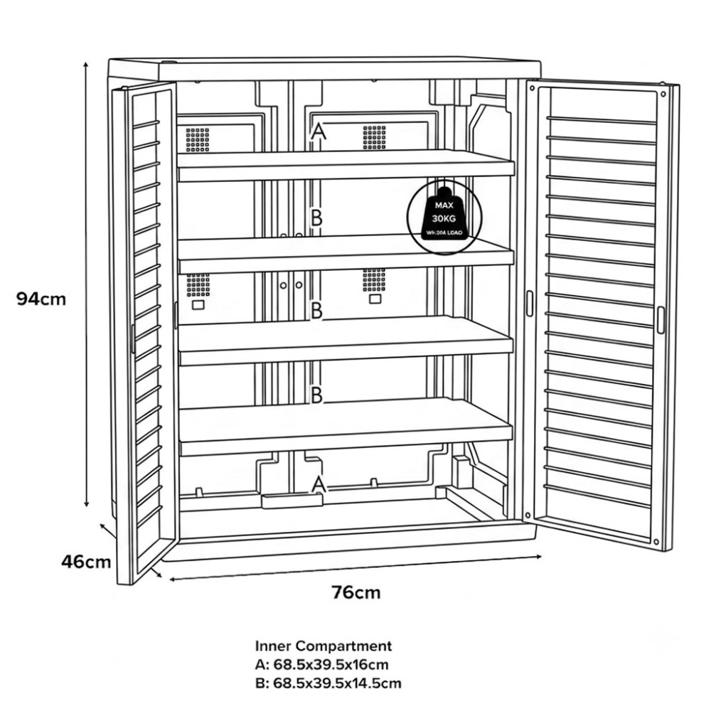 OPTIMUS PVC Shoe Cabinet - JIJI.SG