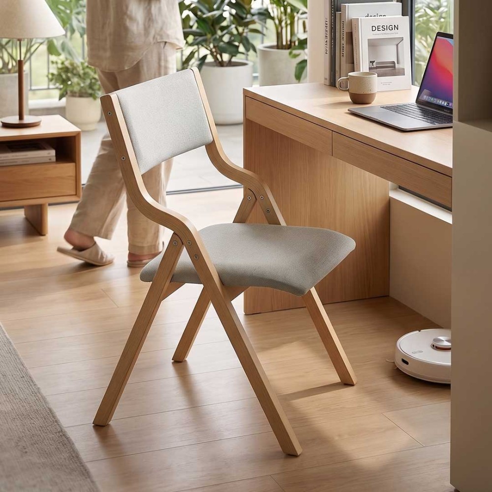 VEMI Solid Wood Foldable Chair - JIJI.SG