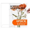 VETRA L-Shape Acrylic Paper Display - JIJI.SG