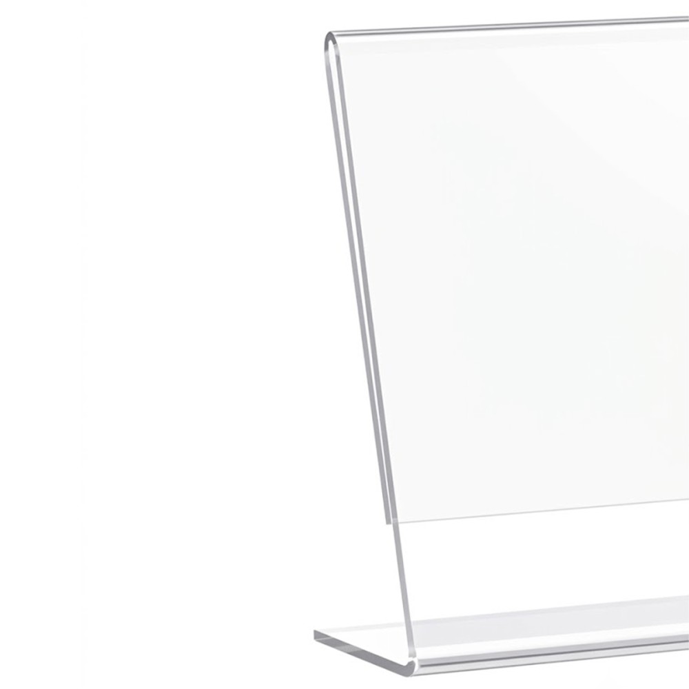 VETRA L-Shape Acrylic Paper Display - JIJI.SG