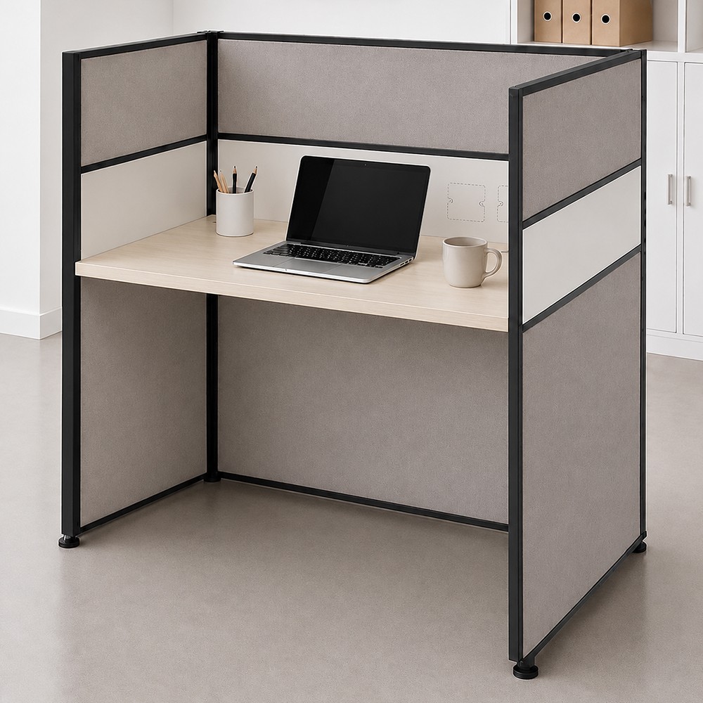 ROVEN 1 Seater Fabric Partition Work Station - JIJI.SG