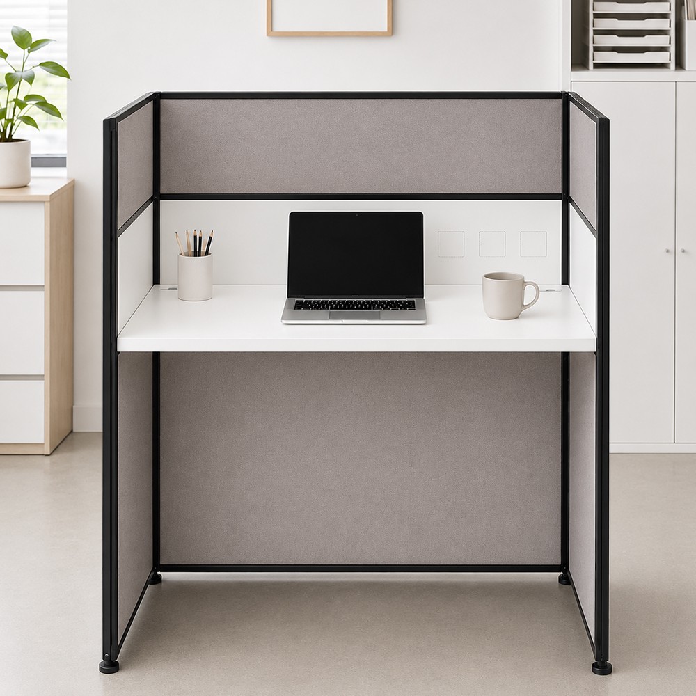 ROVEN 1 Seater Fabric Partition Work Station - JIJI.SG