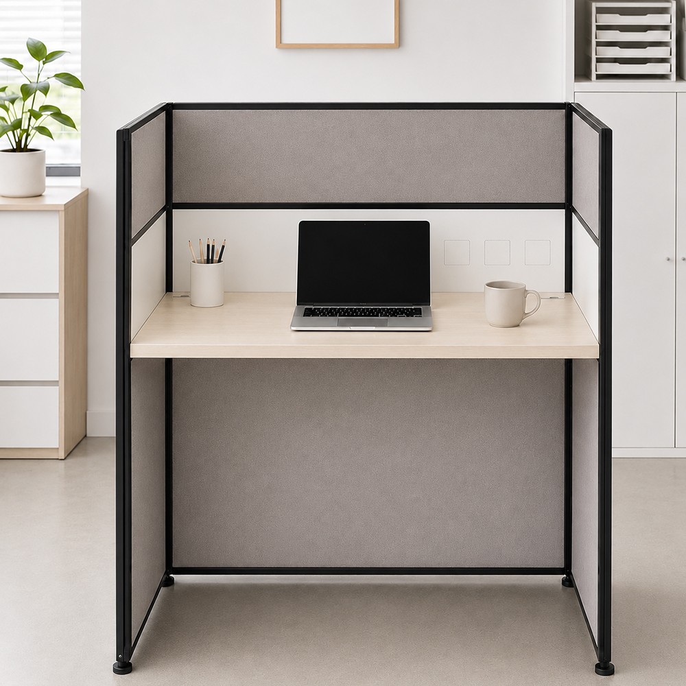 ROVEN 1 Seater Fabric Partition Work Station - JIJI.SG
