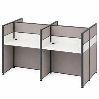 ROVEN 4 Seaters Fabric Partition Work Station - JIJI.SG