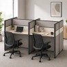 ROVEN 4 Seaters Fabric Partition Work Station - JIJI.SG