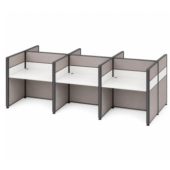 ROVEN 6 Seaters Fabric Partition Work Station - JIJI.SG