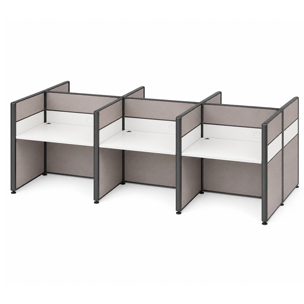 ROVEN 6 Seaters Fabric Partition Work Station - JIJI.SG