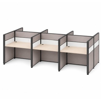ROVEN 6 Seaters Fabric Partition Work Station - JIJI.SG