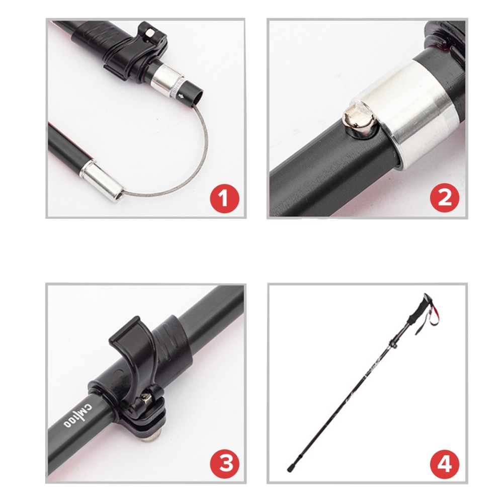 BOJE Collapsible Tri-fold Trekking Hiking Pole - JIJI.SG