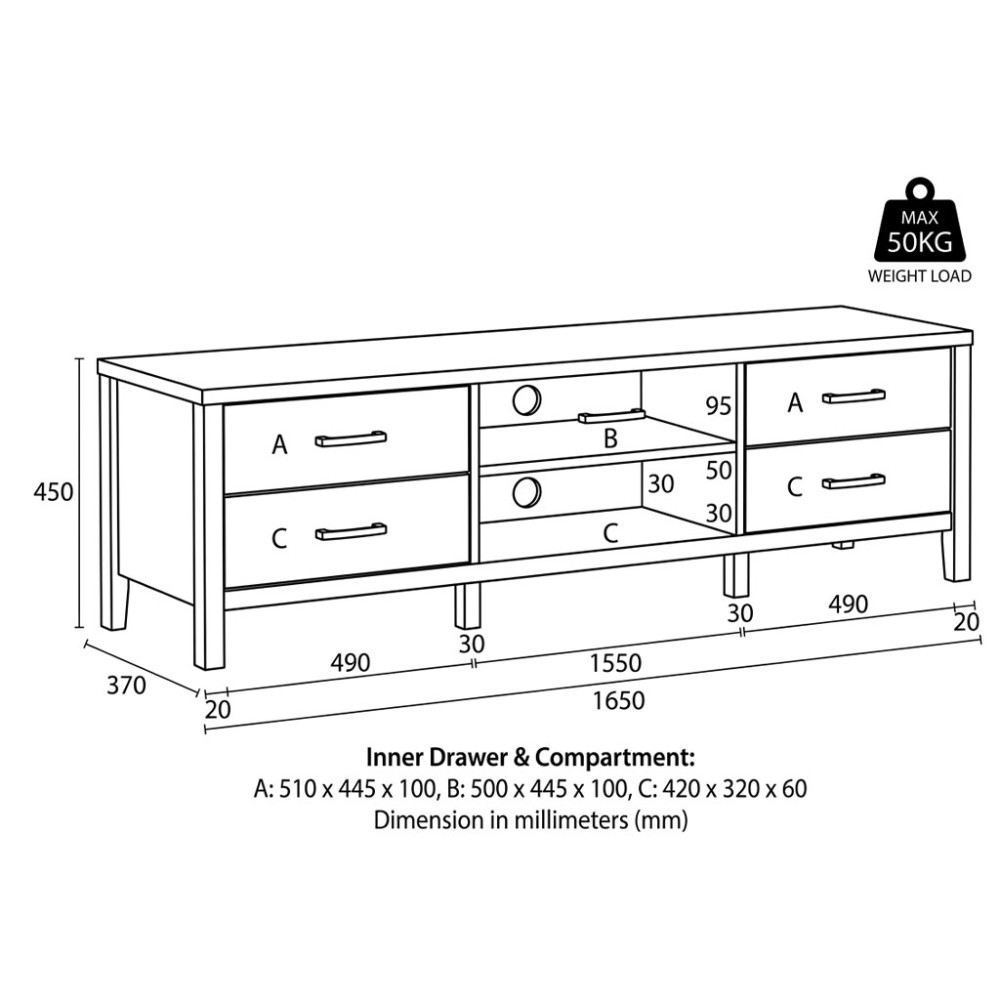 BRAVON TV Console - JIJI.SG