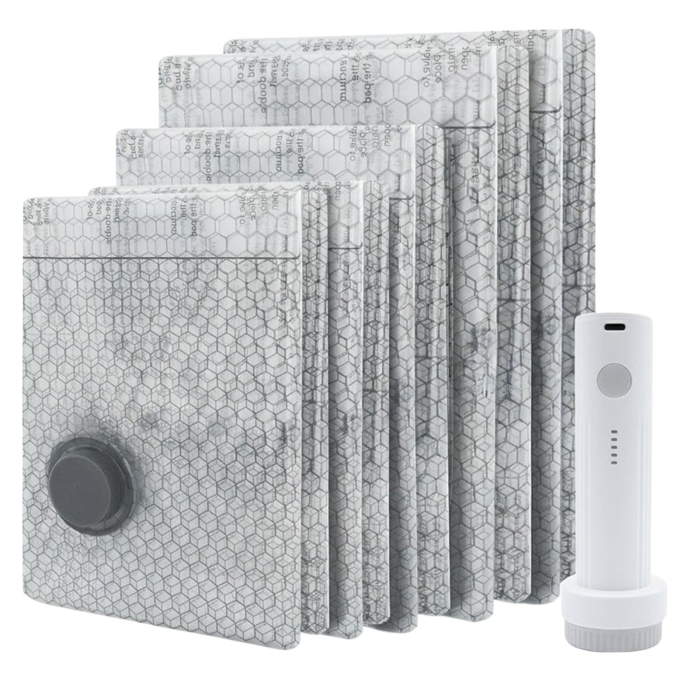 GEMMA Travel Vacuum Storage Bags & Pump Set - JIJI.SG