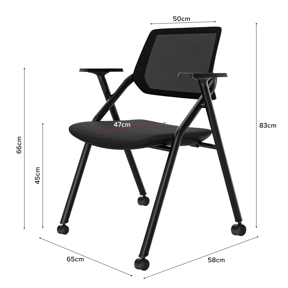ANDRIN Training Chair, With Castors - JIJI.SG