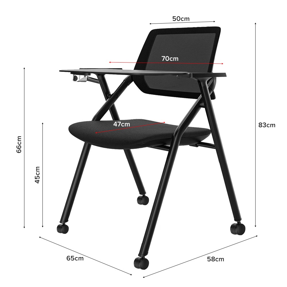 ANDRIN Training Chair, With Castors - JIJI.SG
