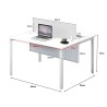 FORSBERG 2 Seater Work Station with Modesty Panel - JIJI.SG