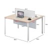FORSBERG 2 Seater Work Station with Modesty Panel - JIJI.SG