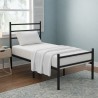 ZERMAT Platform Metal Bedframe with Headboard - JIJI.SG